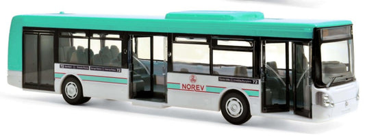 MODELLINO SCALA COMPATIBILE CON BUS IRISBUS PLASTIGAM TURQUOISE REPROD.2024 1:43 NOREV NV431010TQR