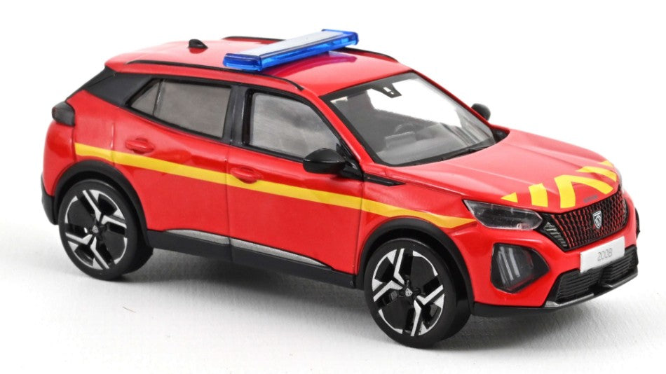 MODELLINO IN SCALA COMPATIBILE CON PEUGEOT 2008 GT 2024 POMPIERS 1:43 NOREV NV472874