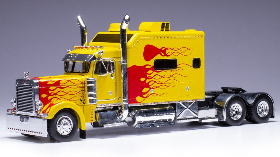 MODELLINO IN SCALA Ixo Model COMPATIBILE CON PETERBILT T 379 CUSTOM 2002 YELLOW/RED 1:43 MODEL SCALE TR193 241217