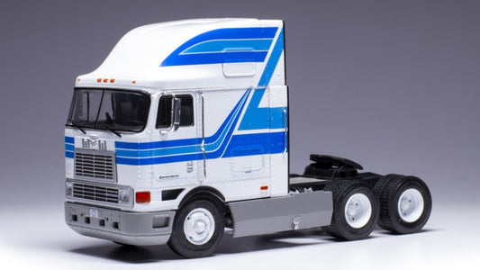 MODELLINO SCALA COMPATIBILE CON INTERNATIONAL EAGLE CABOVER 1995 WHITE/BLUE 1:43 IXO MODEL TR190