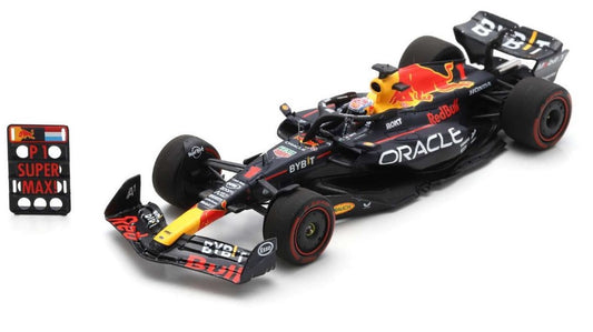 MODELLINO IN SCALA COMPATIBILE CON RED BULL RB19 N.1 WINNER BRITISH GP 2023 MAX VERSTAPPEN W/PIT B.1:43 SPARK MODEL S8592