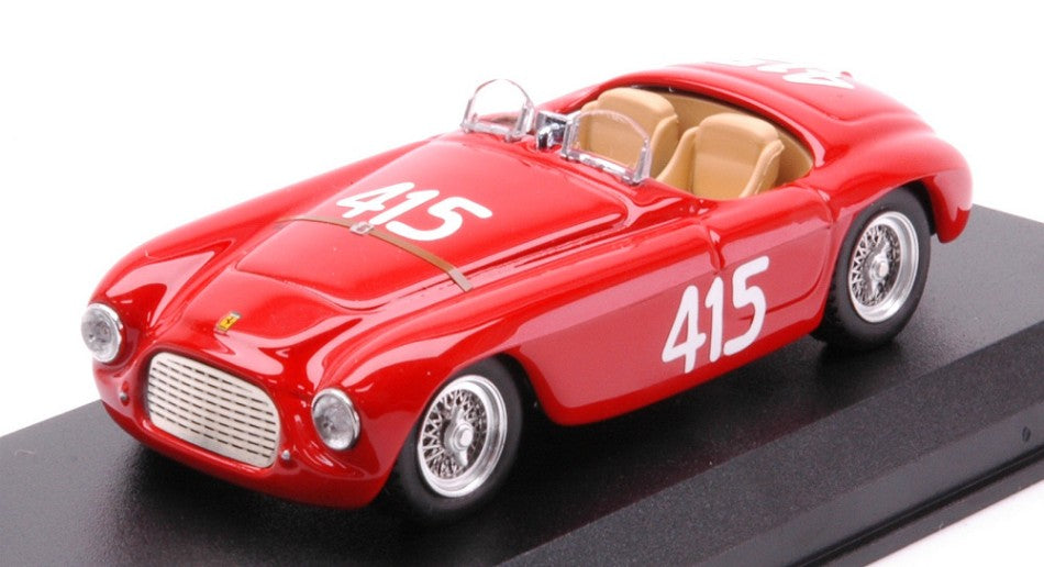 MODELLINO IN SCALA COMPATIBILE CON FERRARI 166 MM BARCHETTA N.415 GIRO DI SICILIA 1951 MARZOTTO-MARINI 1:43 ART MODEL AM0455