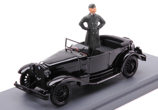 MODELLINO IN SCALA COMPATIBILE CON ALFA ROMEO 1750 TORPEDO BENITO MUSSOLINI - MILANO 1944 1:43 RIO RI4225-2P