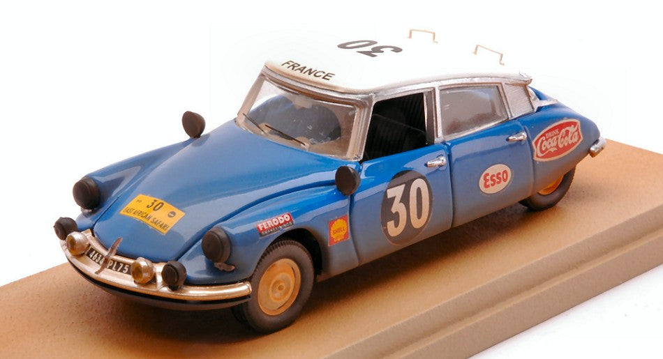 MODELLINO SCALA COMPATIBILE CON CITROEN DS 19 N.30 SAFARI RALLY 1965 B.NEYRET-J.TERRAMORSI DIRTY V.1:43 RIO RI4723