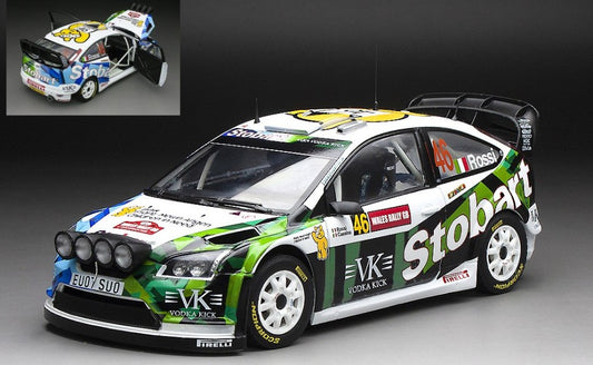 MODELLINO IN SCALA COMPATIBILE CON FORD FOCUS WRC07 N.46 RALLY GB 2008 V.ROSSI-C.CASSINA 1:18 SUNSTAR SS3939