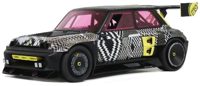 MODELLINO SCALA COMPATIBILE CON RENAULT 5 TURBO 3E 2022 MATT BLACK 1:18 OTTOMOBILE OT447