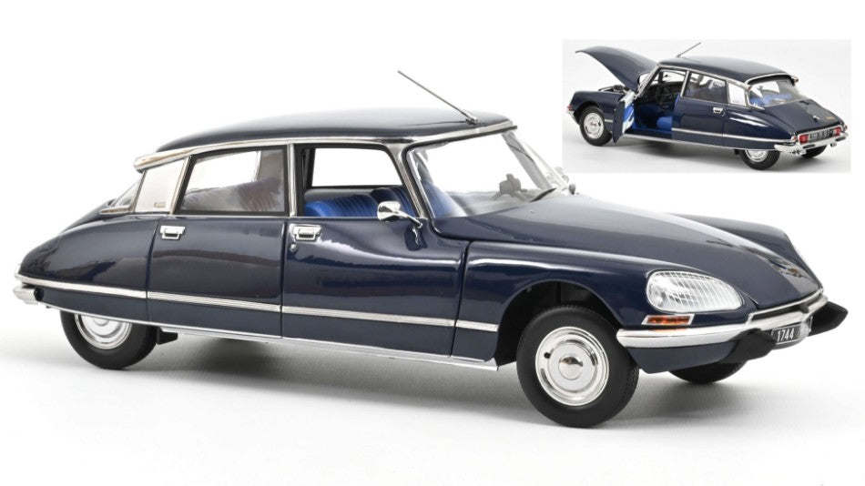 MODELLINO SCALA COMPATIBILE CON CITROEN DS 23 PALLAS 1974 ORIENT BLUE 1:18 NOREV NV181723