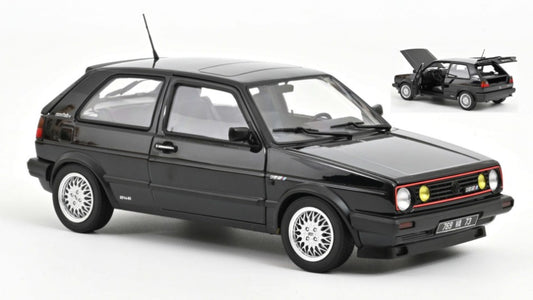 MODELLINO SCALA COMPATIBILE CON VW GOLF GTI MATCH 1989 BLACK METALLIC 1:18 NOREV NV188559