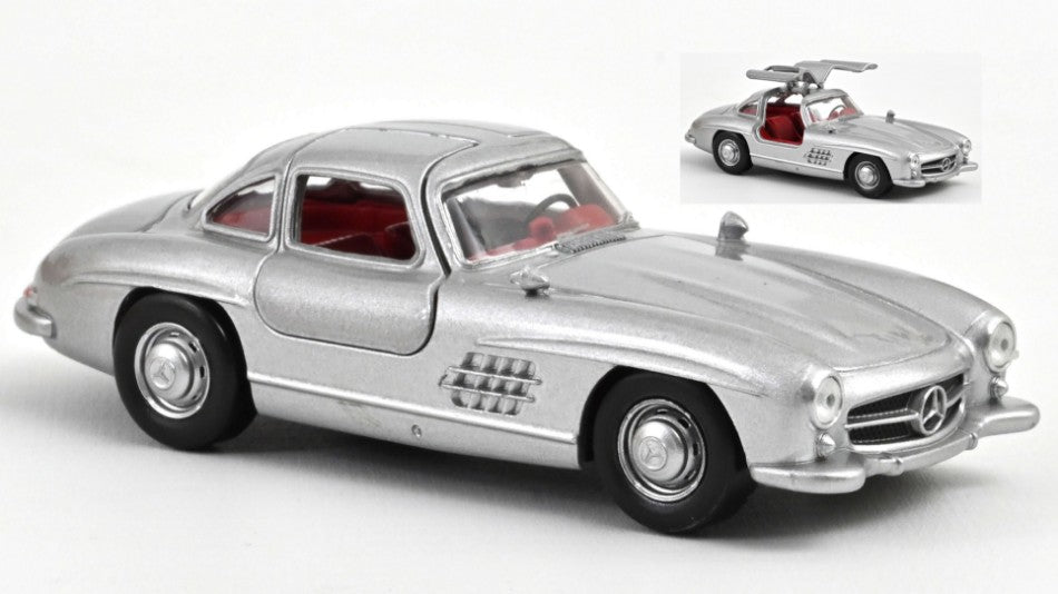 MODELLINO SCALA COMPATIBILE CON MERCEDES 300 SL 1954 GREY METALLIC JET-CAR 1:43 NOREV NV351197