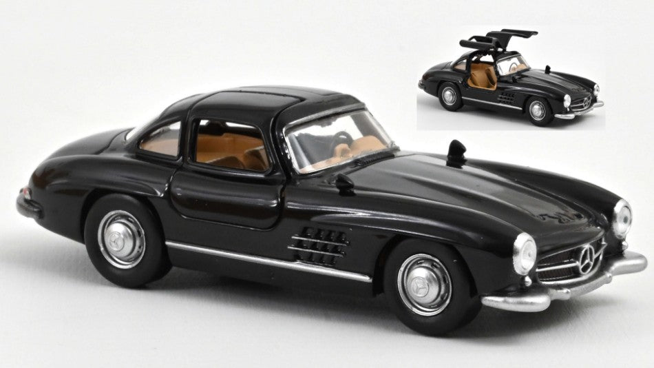 MODELLINO SCALA COMPATIBILE CON MERCEDES 300 SL 1954 BLACK JET-CAR 1:43 NOREV NV351198