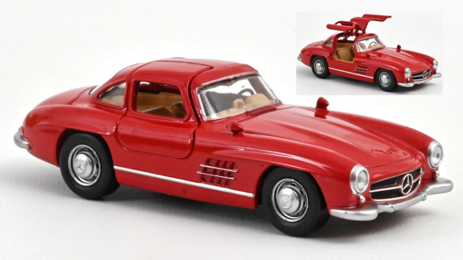 MODELLINO SCALA COMPATIBILE CON MERCEDES 300 SL 1954 FIRE ENGINE RED JET-CAR 1:43 NOREV NV351199