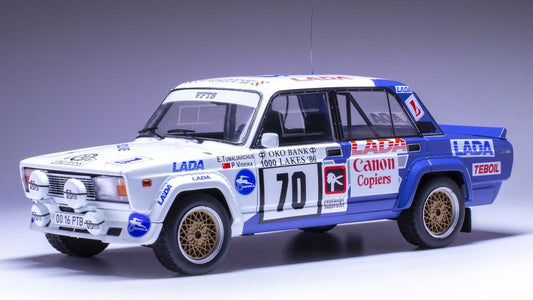 MODELLINO IN SCALA Ixo Model COMPATIBILE CON LADA 2105 VFTS N.70 1000 LAKES RALLY 1986
TUMALEVICIOUS-VIDEIKA 1:18
 MODEL SCALE 18RMC181A 241217