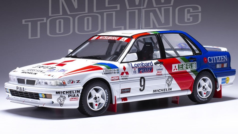 MODELLINO IN SCALA Ixo Model COMPATIBILE CON MITSUBISHI GALANT VR-4 N.4 RAC RALLY 1990
VATANEN-BERGLUND 1:18
 MODEL SCALE 18RMC192B 241220