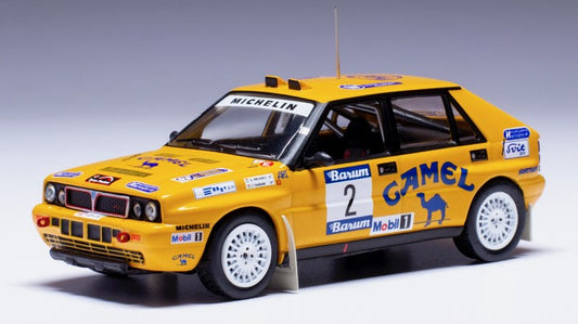 MODELLINO SCALA COMPATIBILE CON LANCIA DELTA INTEGRALE 16V N.2. BARUM RALLY 1990 FERJANCZ-TANDARI 1:43 IXO MODEL RAC436