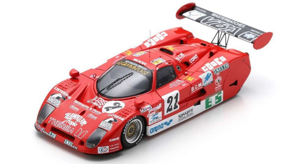 MODELLINO IN SCALA COMPATIBILE CON SPICE SE 90 C N.21 24 H LE MANS 1992 TAVERNA-SHELDON-GINI 1:43 SPARK MODEL S6826