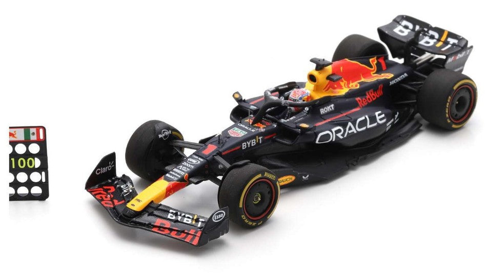 MODELLINO IN SCALA COMPATIBILE CON RED BULL RB19 N.1 WINNER CANADA GP 2023 MAX VERSTAPPEN W/PIT B.100th1:43 SPARK MODEL S8596