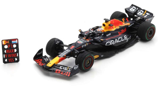 MODELLINO IN SCALA COMPATIBILE CON RED BULL RB19 N.1 WINNER DUTCH GP 2023 MAX VERSTAPPEN WITH PIT B.1:43 SPARK MODEL S8923