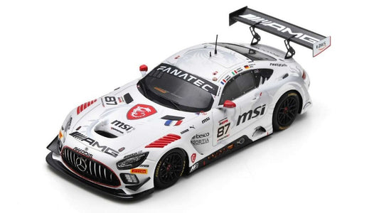 MODELLINO IN SCALA COMPATIBILE CON MERCEDES GT3 N.87 24 H SPA 2023 FERRARI-DROUET-GOTZ 1:43 SPARK MODEL SB730