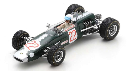 MODELLINO IN SCALA COMPATIBILE CON BRABHAM BT23 N.22 2nd F2 GERMAN GP 1967 ALAN REES 1:43 SPARK MODEL SG715