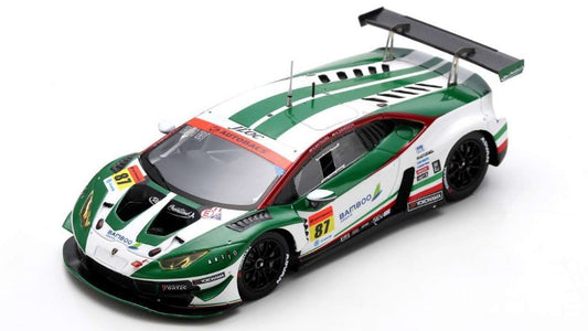 MODELLINO IN SCALA COMPATIBILE CON BAMBOO AIRWAIS LAMBORGHINI GT3 N.87 GT300 SUPER GT 2022 K.MATSUURA-N.SAG SPARK MODEL SGT039