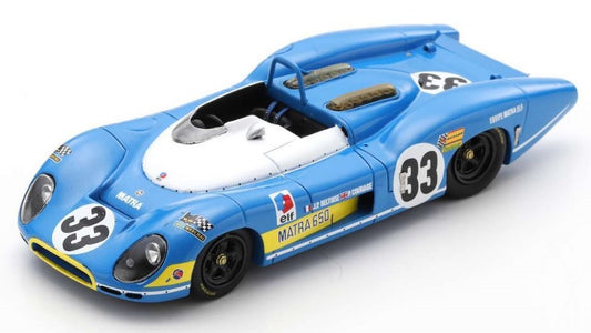 MODELLINO IN SCALA COMPATIBILE CON MATRA SIMCA MS 650 N.33 4th LM 1969 J.P.BELTOISE-P.COURAGE 1:43 SPARK MODEL S3547