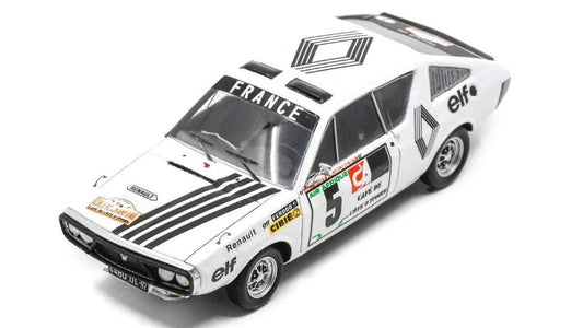 MODELLINO IN SCALA COMPATIBILE CON RENAULT 17 N.5 RALLYE DU BANDAMA 1973 J-F.PIOT-F.JAUBERT 1:43 SPARK MODEL S6445