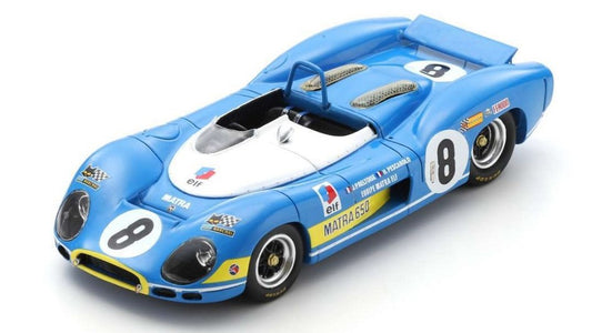 MODELLINO IN SCALA COMPATIBILE CON MATRA MS650 N.8 1st 1000 KM PARIS 1969 J.P.BELTOISE-H.PESCAROLO 1:43 SPARK MODEL SF280