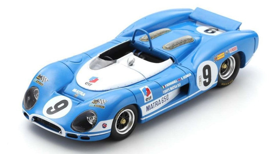 MODELLINO IN SCALA COMPATIBILE CON MATRA MS630 N.9 2nd 1000 KM PARIS 1969 P.RODRIGUEZ-B.REDMAN 1:43 SPARK MODEL SF281