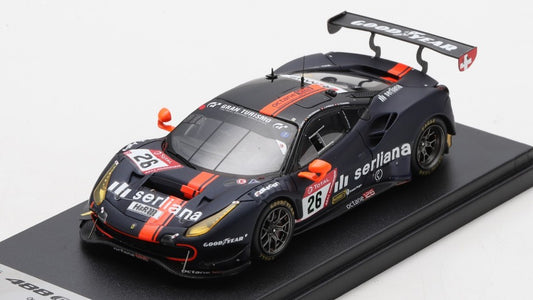 MODELLINO IN SCALA COMPATIBILE CON FERRARI 488 GT3 EVO N.26 24H NURBURG.2021 GROSS./TRUMM./HIRS./LUDWIG1:43 LOOKSMART LSRC097