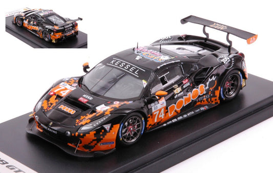 MODELLINO IN SCALA COMPATIBILE CON FERRARI 488 GTE EVO N.74 LE MANS 2023 COZZOLINO/TSUJIKO/YOKOMIZO 1:43 LOOKSMART LSLM167