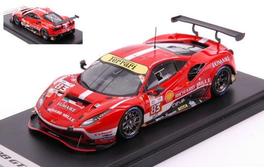 MODELLINO IN SCALA COMPATIBILE CON FERRARI 488 GTE EVO N.83 LE MANS 2023 P.COMPANC/ROVERA/WADOUX 1:43 LOOKSMART LSLM168