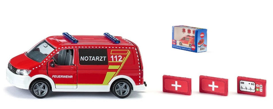 MODELLINO IN SCALA COMPATIBILE CON FIRE ENGINE AMBULANZA 1:50 SIKU SK2116