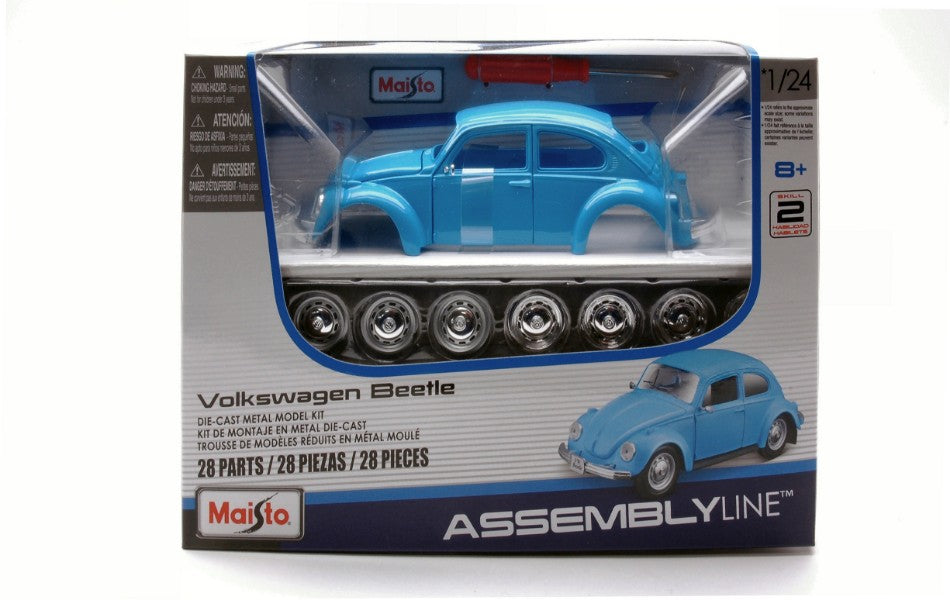 KIT DA MONTARE COMPATIBILE CON VW BEETLE LIGHT BLUE KIT 1:24 MAISTO MI39926B