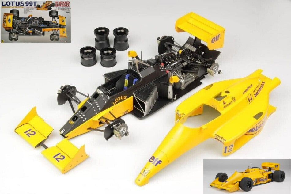 KIT DA MONTARE COMPATIBILE CON LOTUS 99T N.12 WORLD CHAMPION MONACO GP 1987 KIT 1:12 BEEMAX BMX12001