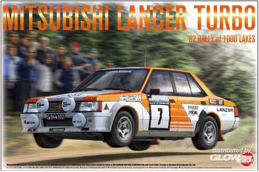 KIT DA MONTARE COMPATIBILE CON MITSUBISHI LANCER TURBO RALLY 1000 LAKES 1982 KIT 1:24 BEEMAX BMX24018