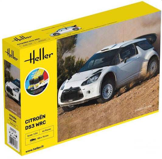 KIT DA MONTARE COMPATIBILE CON CITROEN DS3 WRC STARTER KIT 1:24 HELLER HL56758