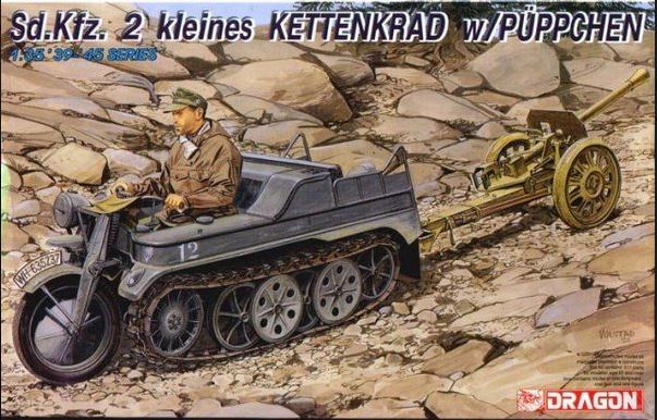 KIT DA MONTARE SCALA COMPATIBILE CON SD.KFZ 2 KLEINES KETTENKRAD KIT 1:35 DRAGON D6114