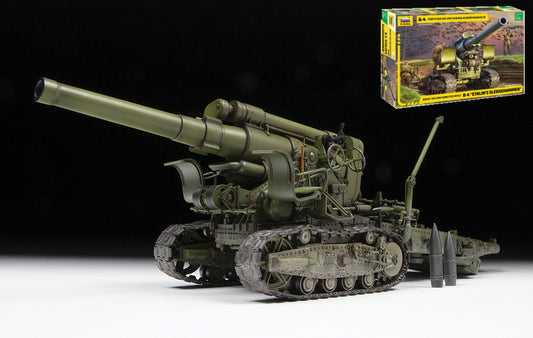 MODELLINO IN SCALA Zvezda COMPATIBILE CON M1931 (B-4) 203 mm HOWITZER WWII KIT 1:35 MODEL SCALE Z3704 241217