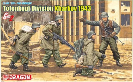 KIT DA MONTARE SCALA COMPATIBILE CON TOTENKOPF DIVISION KHARKOV 1943 KIT 1:35 DRAGON D6385