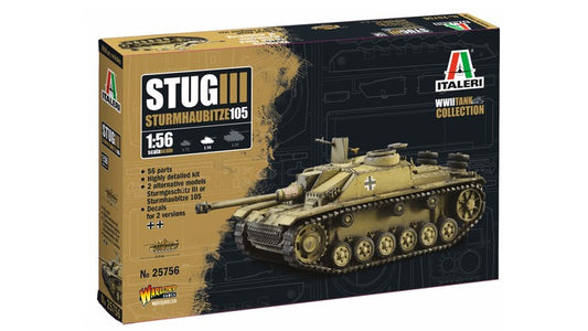 KIT DA MONTARE SCALA COMPATIBILE CON Sd.Kfz.142.1 StuG III KIT 1:56 ITALERI IT25756