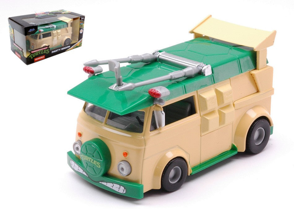 MODELLINO SCALA COMPATIBILE CON TURTLES PARTY WAGON YELLOW/GREEN 1:32 JADA TOYS JADA253282000