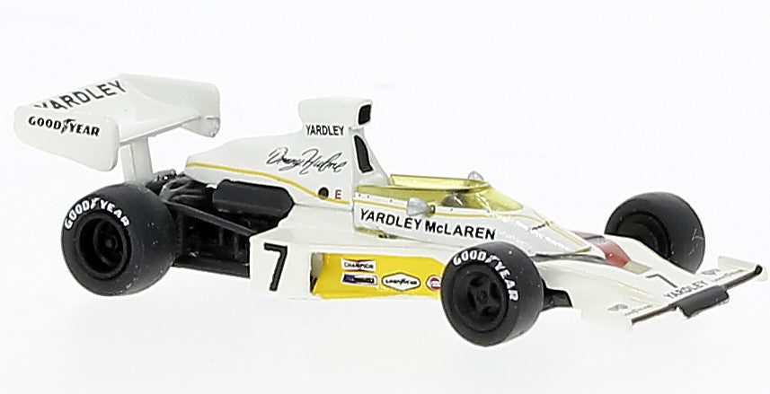 MODELLINO SCALA COMPATIBILE CON MCLAREN M23 F1 1973 D.HULME 1:87 BREKINA BRE22954