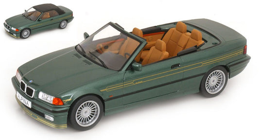 MODELLINO SCALA COMPATIBILE CON BMW ALPINA B3 3.2 CONVERTIBLE 1996 MET.GREEN 1:18 MODELCARGROUP MCG18321