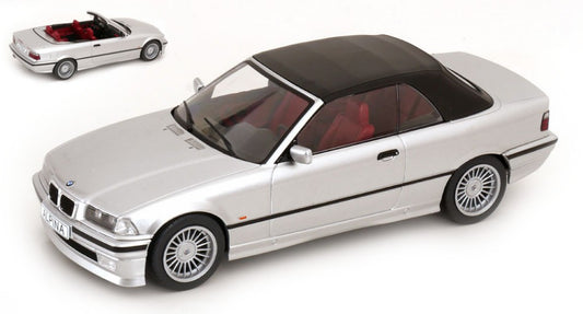 MODELLINO SCALA COMPATIBILE CON BMW ALPINA B3 3.2 CONVERTIBLE 1996 SILVER 1:18 MODELCARGROUP MCG18322