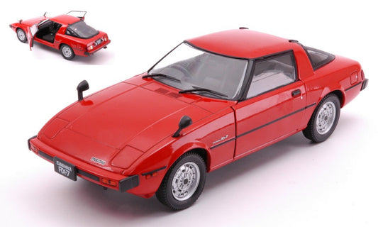 MODELLINO SCALA COMPATIBILE CON MAZDA RX-7 RHD 1980 RED 1:24 WHITEBOX WB124214