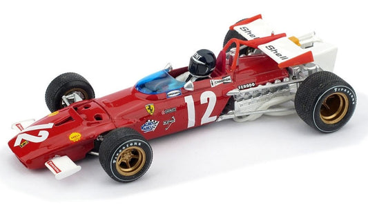 MODELLINO SCALA COMPATIBILE CON FERRARI 312B J.ICKX 1970 N.12 WINNER AUSTRIAN GP W/PILOTE 1:43 BRUMM BM0312CH