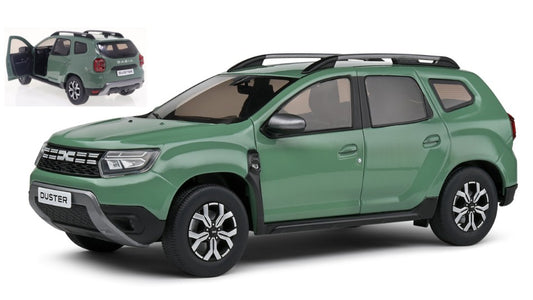 MODELLINO SCALA COMPATIBILE CON DACIA DUSTER PHASE 3 2023 GREEN 1:18 SOLIDO SL1804609