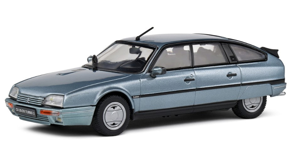 MODELLINO SCALA COMPATIBILE CON CITROEN CX 2.5i GTi TURBO 2 1988 BLUE/GREY 1:43 SOLIDO SL4311704