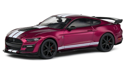 MODELLINO SCALA COMPATIBILE CON FORD MUSTANG SHELBY GT500 COUPE 2020 PURPLE 1:43 SOLIDO SL4311510