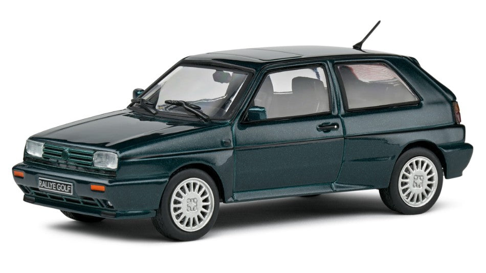 MODELLINO SCALA COMPATIBILE CON VW GOLF RALLYE 1989 GREEN 1:43 SOLIDO SL4311304